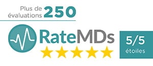 Clinimedspa 250 évaluations 5 étoiles RATEMDs